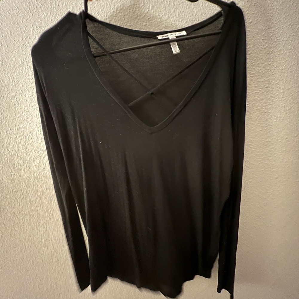 XS PINK long sleeve loose fitting top
